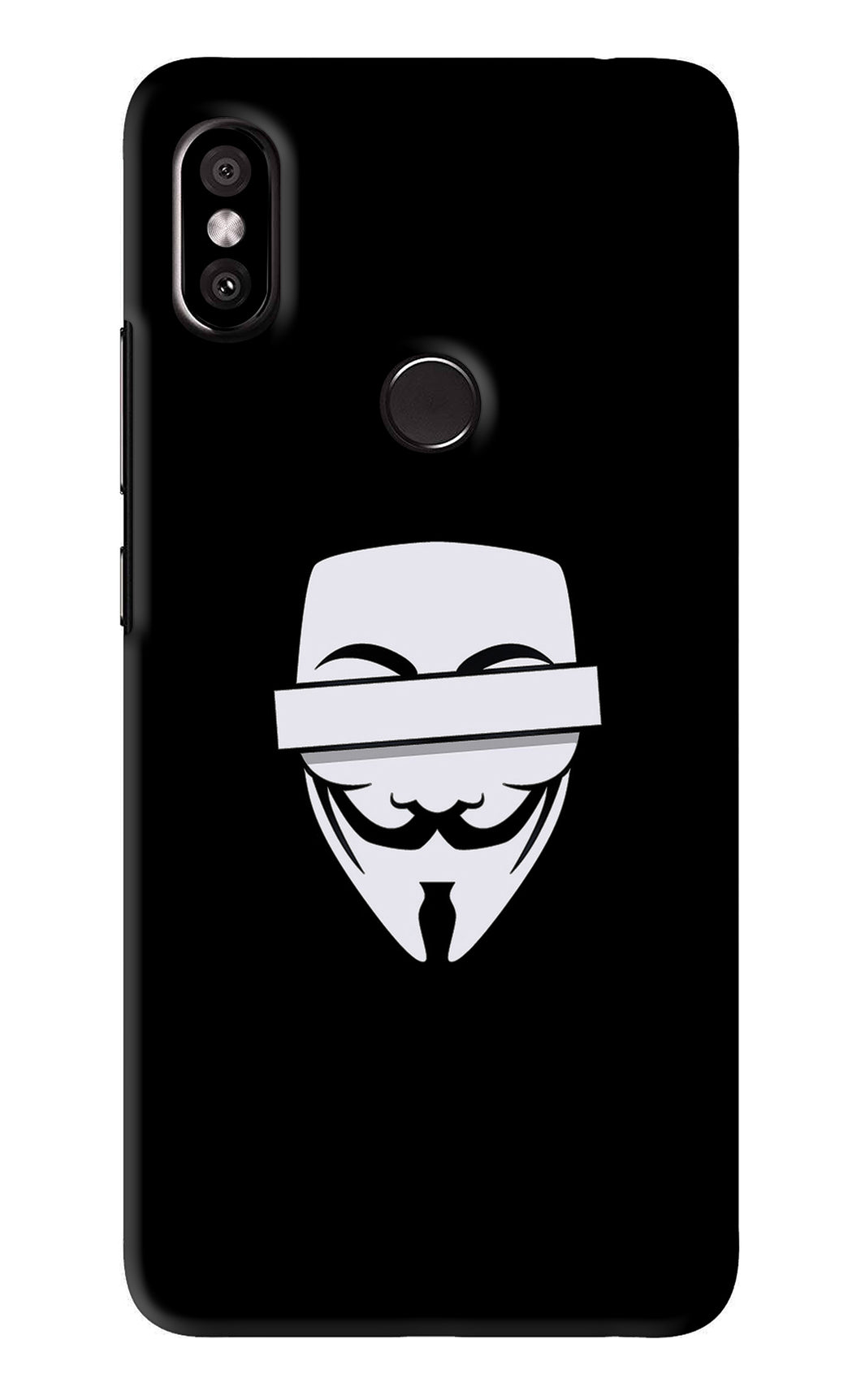 Anonymous Face Xiaomi Redmi Y2 Back Skin Wrap
