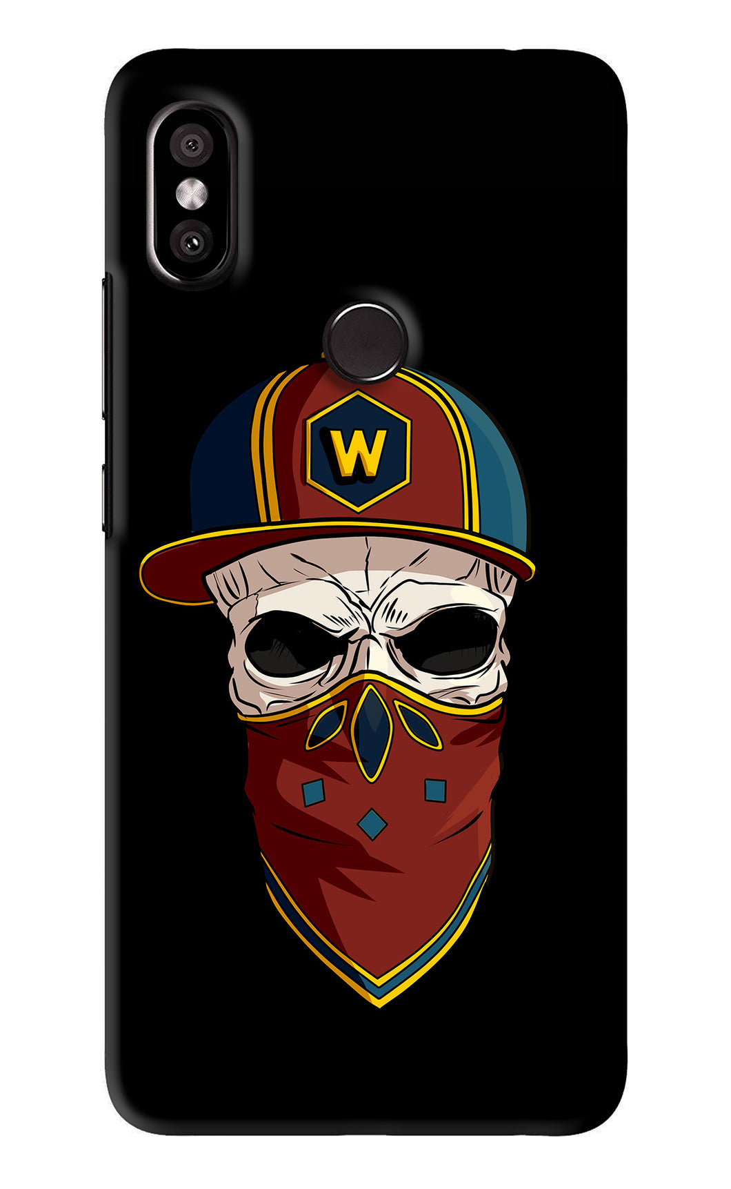 Skull Xiaomi Redmi Y2 Back Skin Wrap
