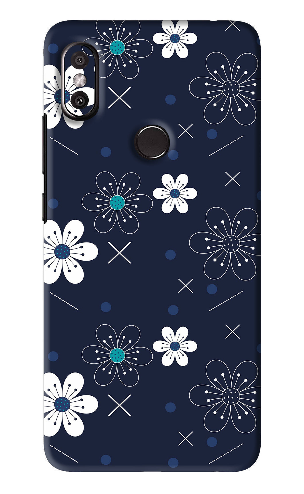Flowers 4 Xiaomi Redmi Y2 Back Skin Wrap