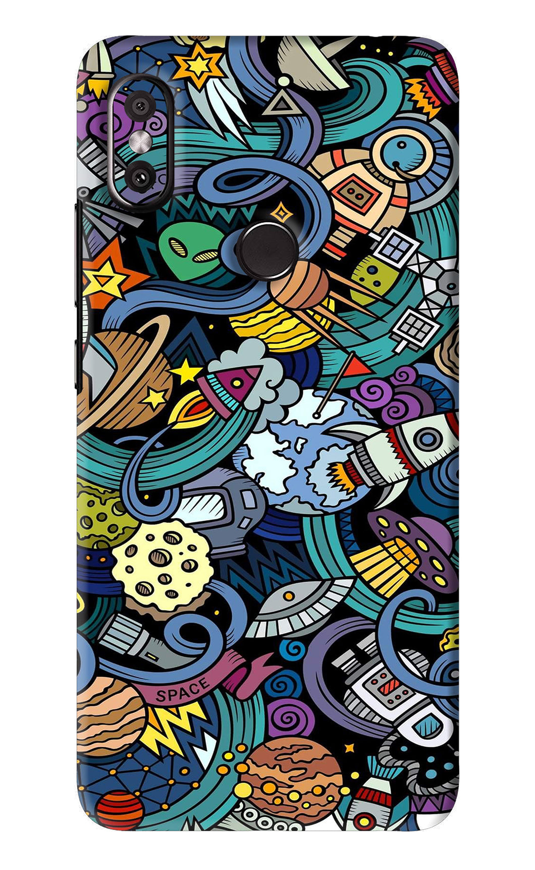 Space Abstract Xiaomi Redmi Y2 Back Skin Wrap