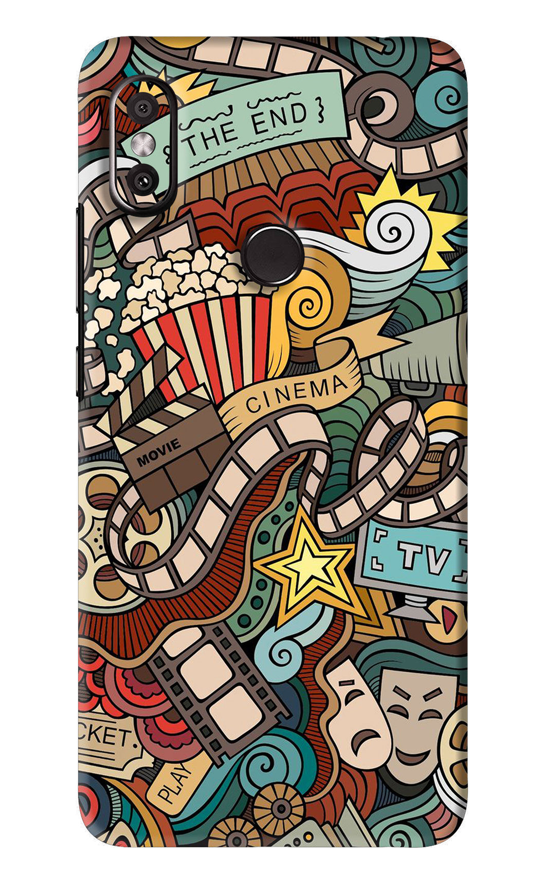 Cinema Abstract Xiaomi Redmi Y2 Back Skin Wrap