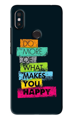 Do More Of What Makes You Happy Xiaomi Redmi Y2 Back Skin Wrap