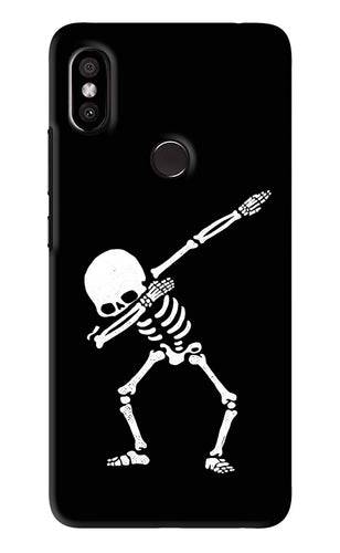Dabbing Skeleton Art Xiaomi Redmi Y2 Back Skin Wrap