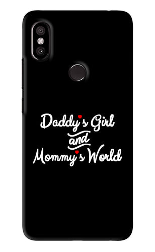 Daddy's Girl and Mommy's World Xiaomi Redmi Y2 Back Skin Wrap