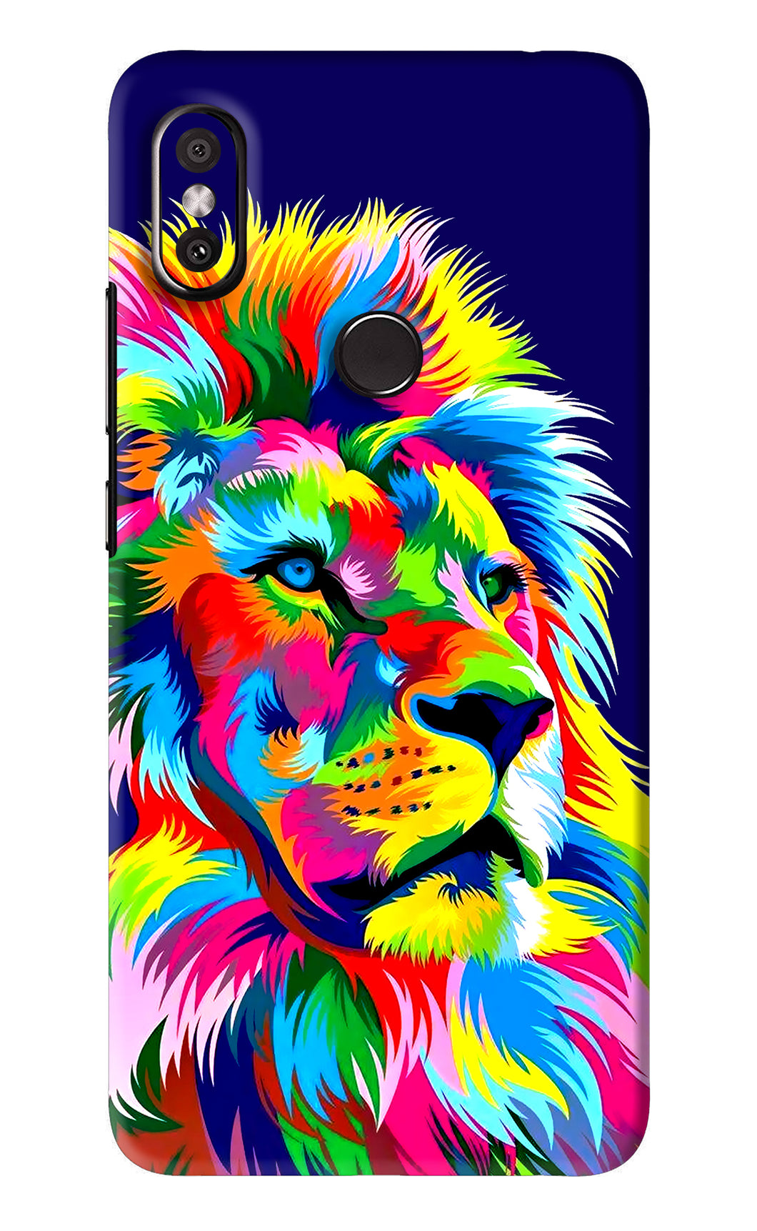 Vector Art Lion Xiaomi Redmi Y2 Back Skin Wrap