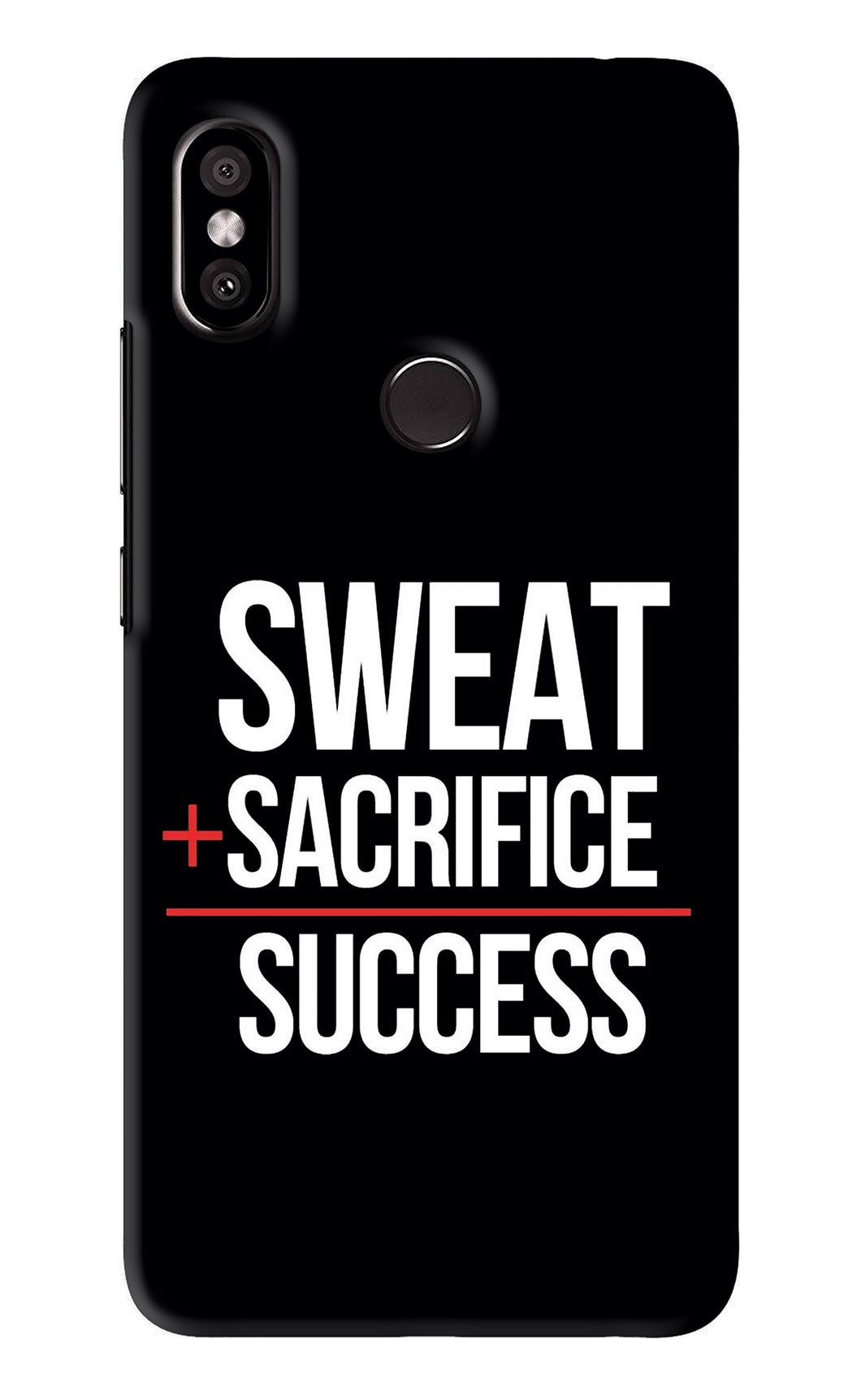 Sweat Sacrifice Success Xiaomi Redmi Y2 Back Skin Wrap
