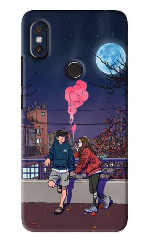 Chilling Couple Xiaomi Redmi Y2 Back Skin Wrap