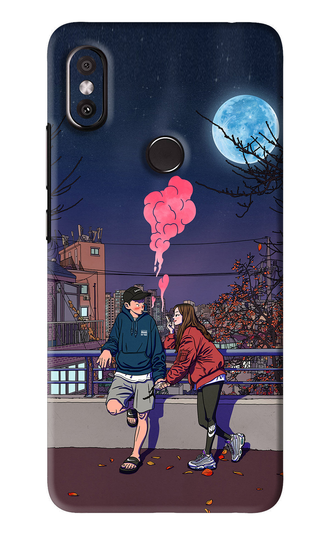 Chilling Couple Xiaomi Redmi Y2 Back Skin Wrap