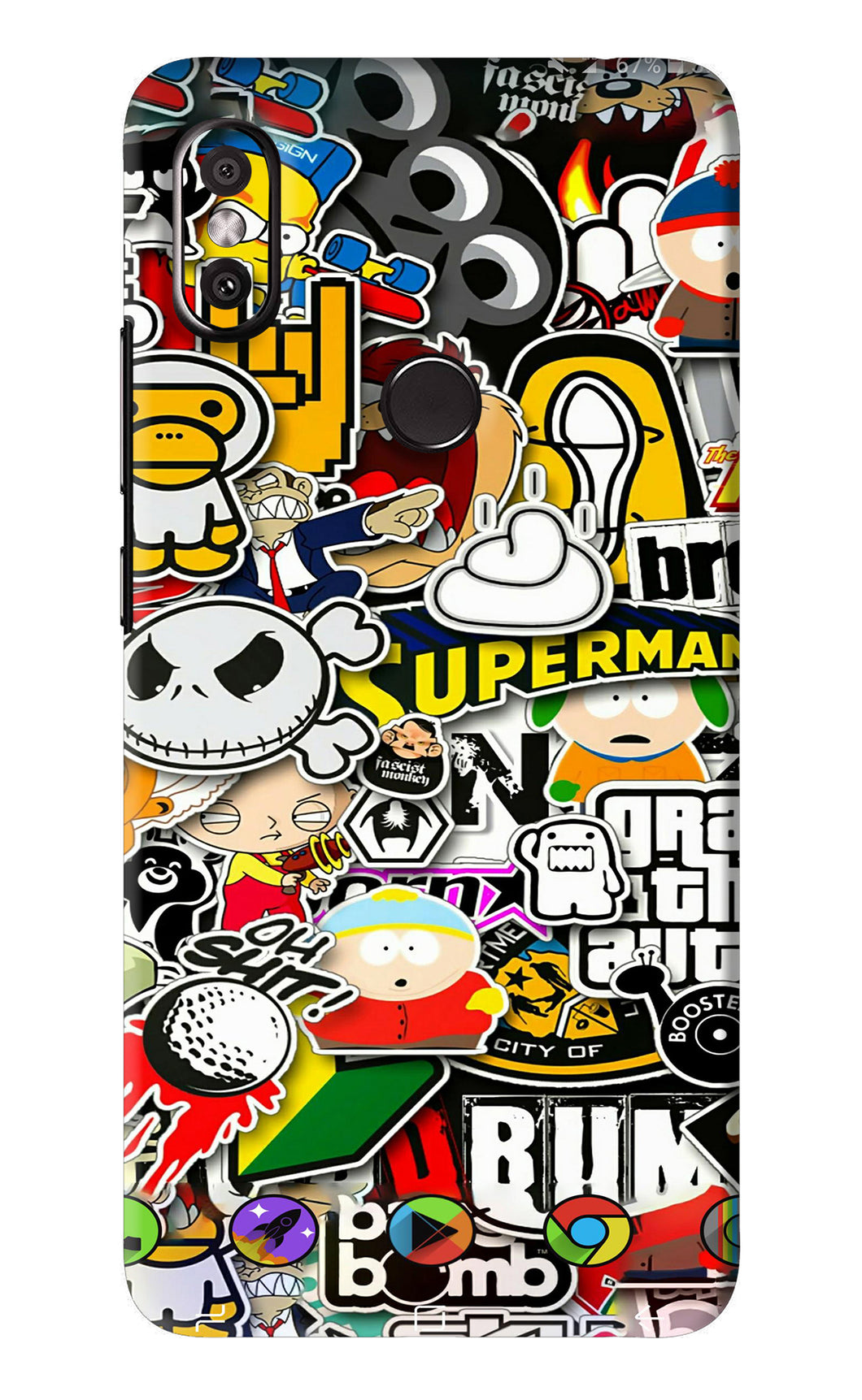 Sticker Bomb Xiaomi Redmi Y2 Back Skin Wrap