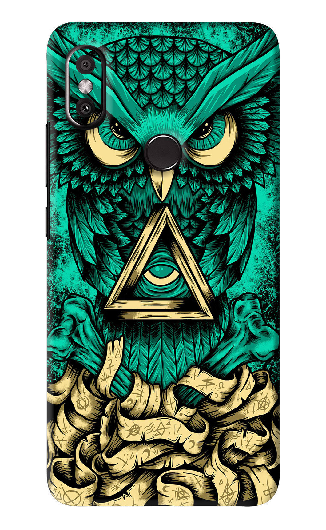 Green Owl Xiaomi Redmi Y2 Back Skin Wrap