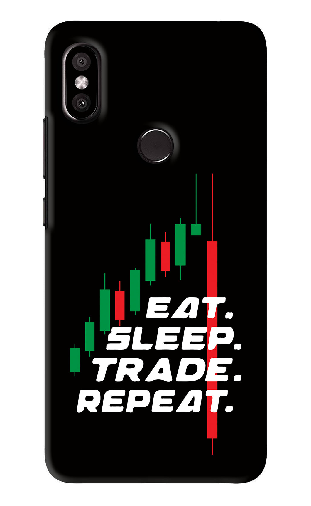Eat Sleep Trade Repeat Xiaomi Redmi Y2 Back Skin Wrap