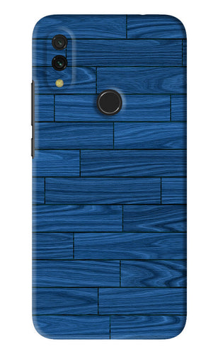 Blue Wooden Texture Xiaomi Redmi Y3 Back Skin Wrap