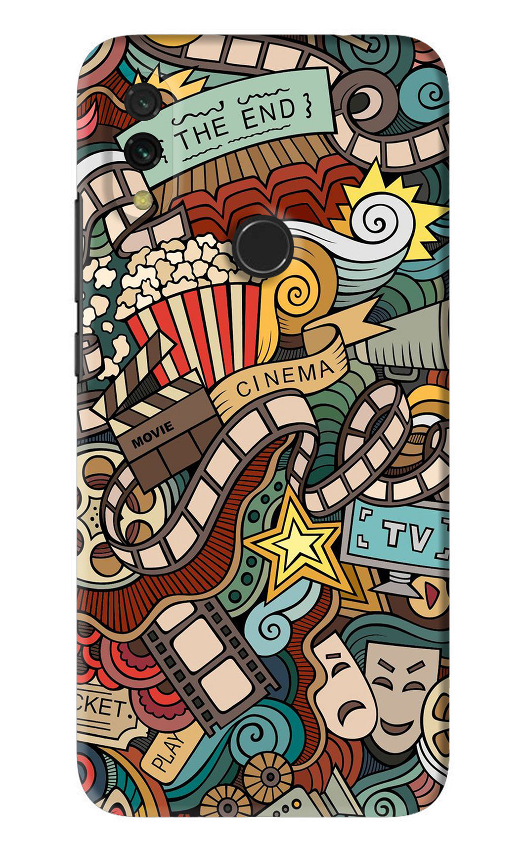 Cinema Abstract Xiaomi Redmi Y3 Back Skin Wrap