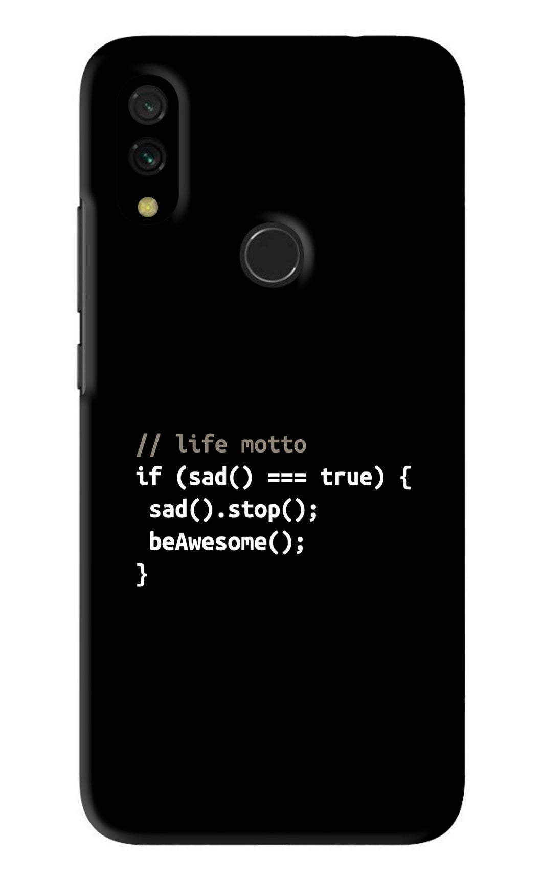 Life Motto Code Xiaomi Redmi Y3 Back Skin Wrap