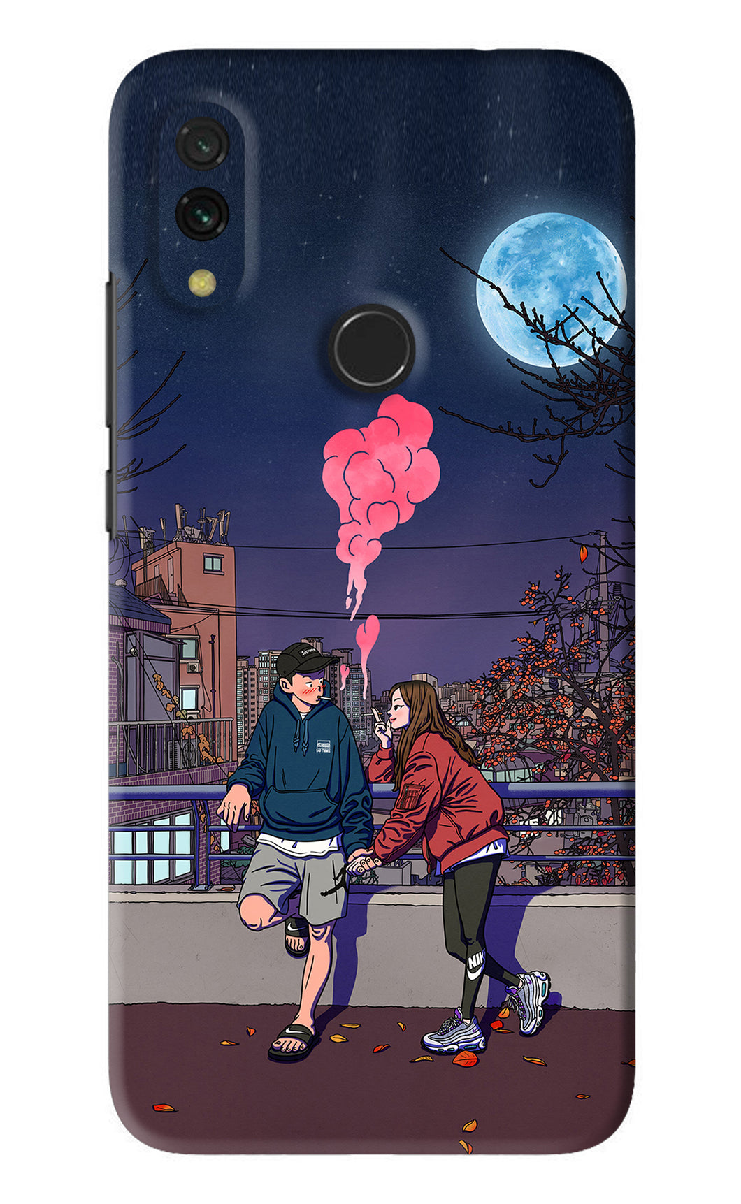 Chilling Couple Xiaomi Redmi Y3 Back Skin Wrap