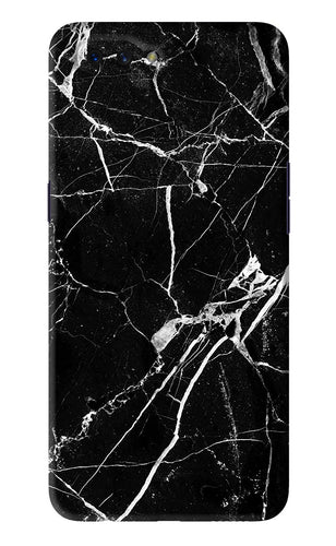 Black Marble Texture 2 Oppo A3S Back Skin Wrap