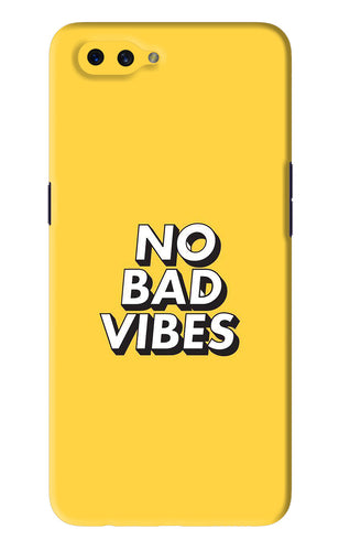 No Bad Vibes Oppo A3S Back Skin Wrap