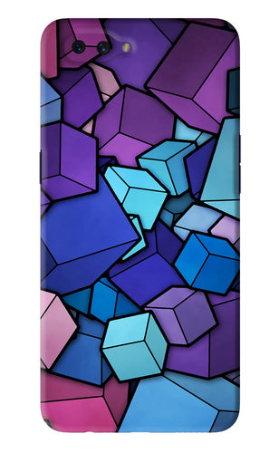 Cubic Abstract Oppo A3S Back Skin Wrap