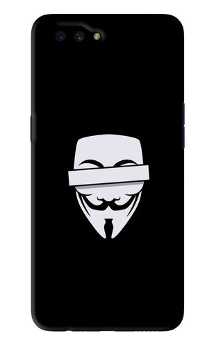 Anonymous Face Oppo A3S Back Skin Wrap