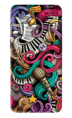 Music Abstract Oppo A3S Back Skin Wrap