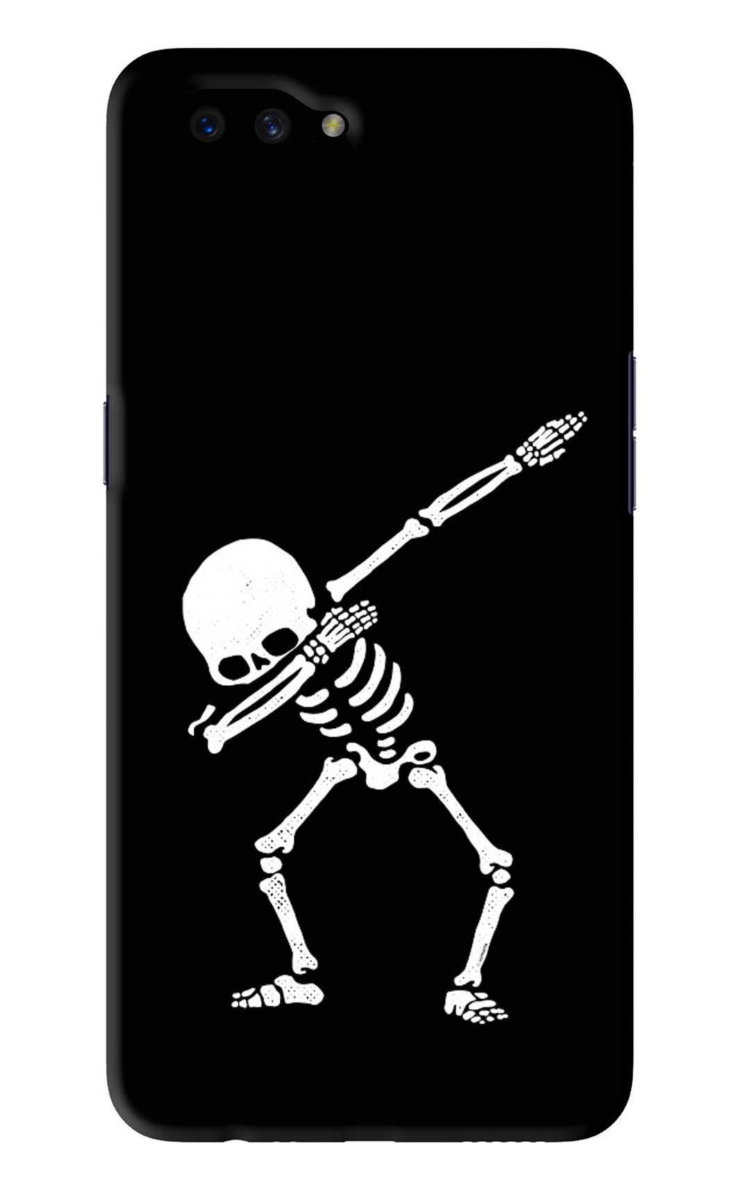 Dabbing Skeleton Art Oppo A3S Back Skin Wrap