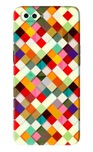 Geometric Abstract Colorful Oppo A3S Back Skin Wrap