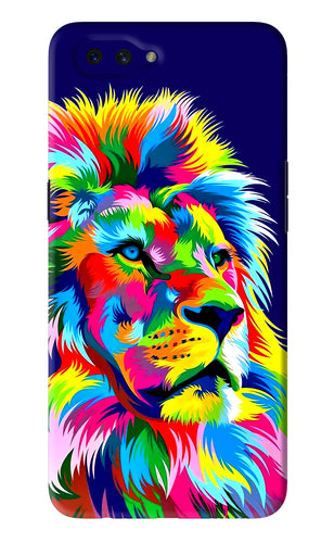 Vector Art Lion Oppo A3S Back Skin Wrap