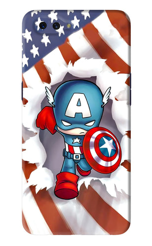 Captain America Oppo A3S Back Skin Wrap