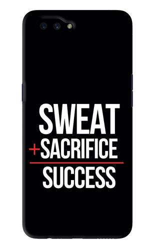 Sweat Sacrifice Success Oppo A3S Back Skin Wrap