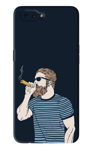 Smoking Oppo A3S Back Skin Wrap