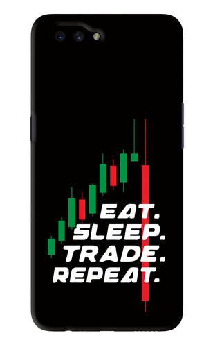 Eat Sleep Trade Repeat Oppo A3S Back Skin Wrap