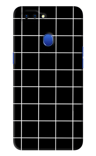 White Grid Oppo A5 Back Skin Wrap