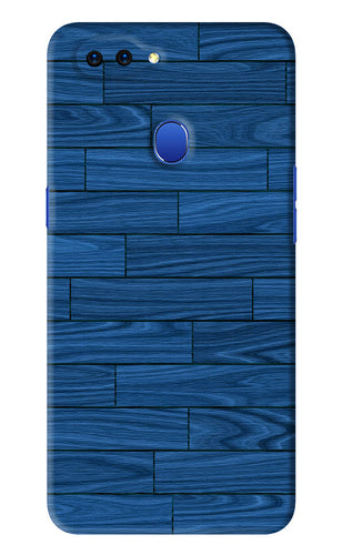 Blue Wooden Texture Oppo A5 Back Skin Wrap