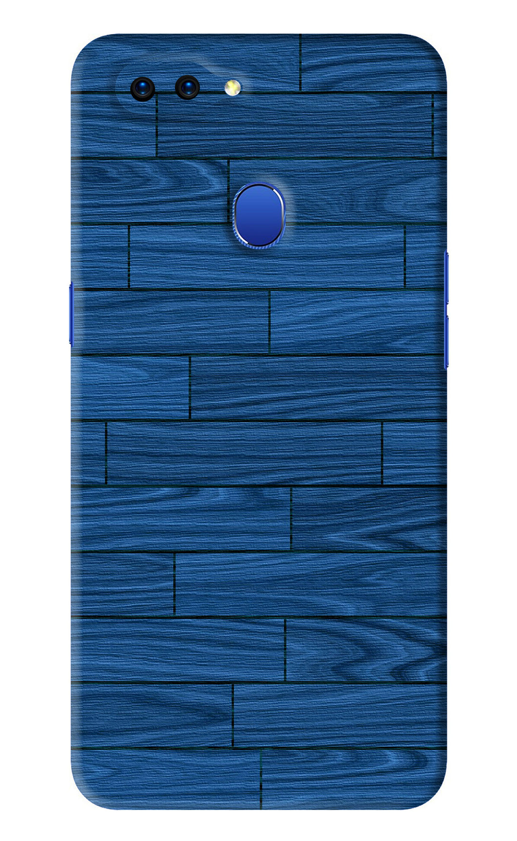 Blue Wooden Texture Oppo A5 Back Skin Wrap