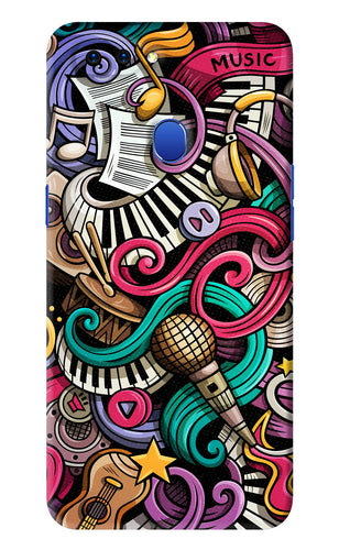 Music Abstract Oppo A5 Back Skin Wrap