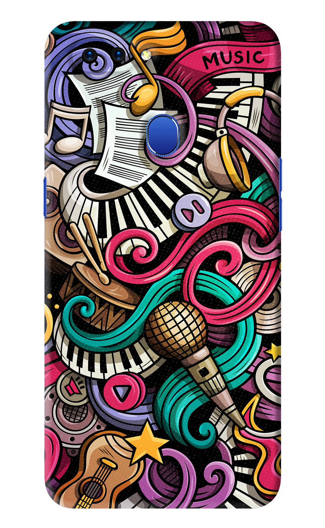 Music Abstract Oppo A5 Back Skin Wrap