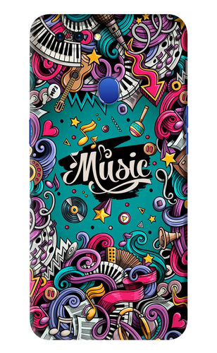 Music Graffiti Oppo A5 Back Skin Wrap