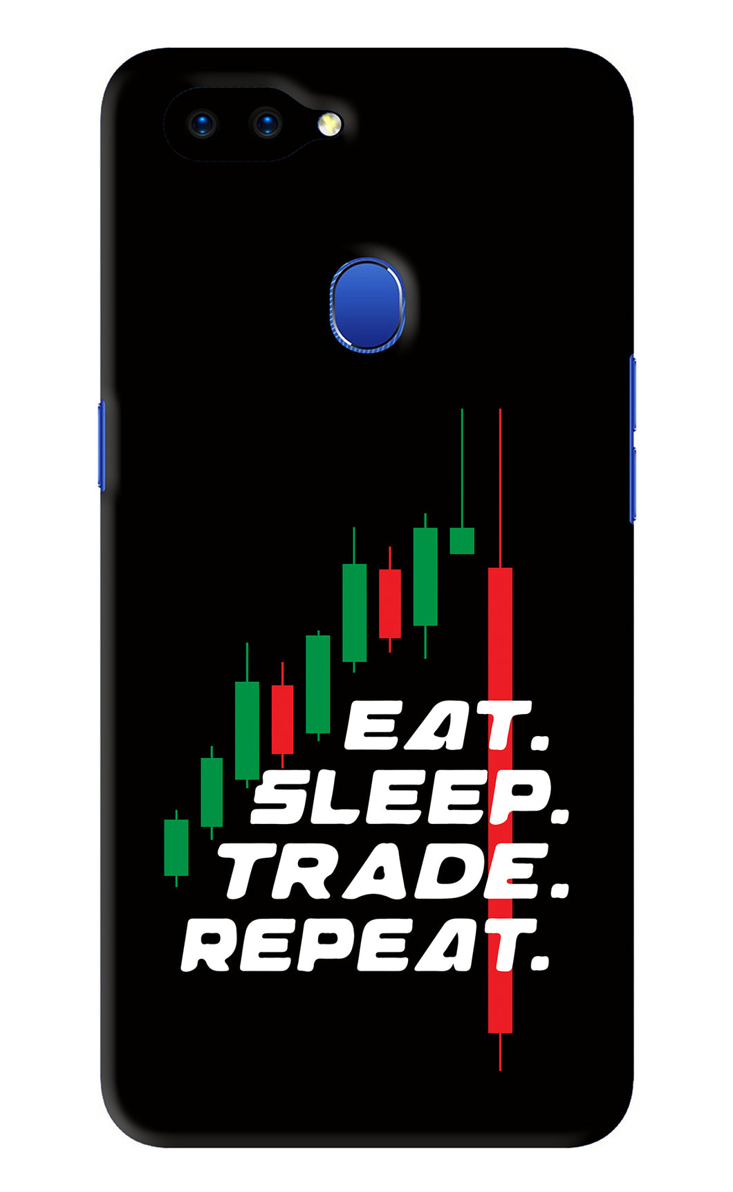Eat Sleep Trade Repeat Oppo A5 Back Skin Wrap