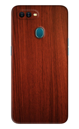 Wooden Plain Pattern Oppo A5S Back Skin Wrap