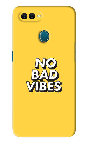 No Bad Vibes Oppo A5S Back Skin Wrap