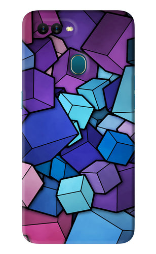 Cubic Abstract Oppo A5S Back Skin Wrap