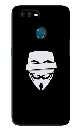 Anonymous Face Oppo A5S Back Skin Wrap