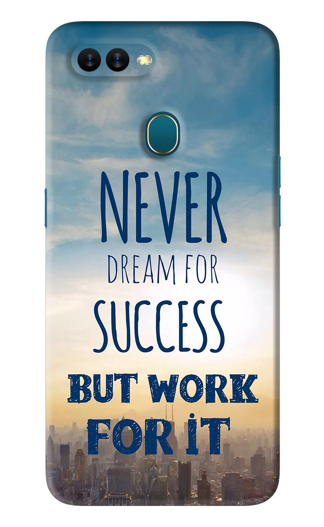 Never Dream For Success But Work For It Oppo A5S Back Skin Wrap