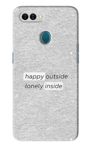 Happy Outside Lonely Inside Oppo A5S Back Skin Wrap