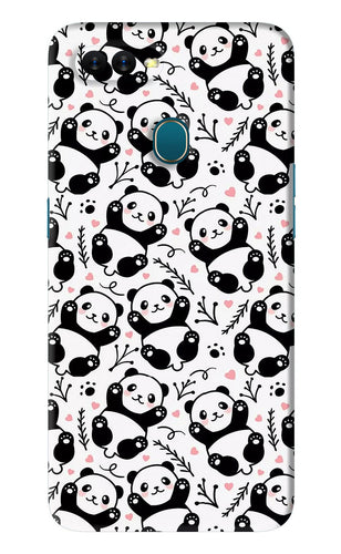 Cute Panda Oppo A5S Back Skin Wrap