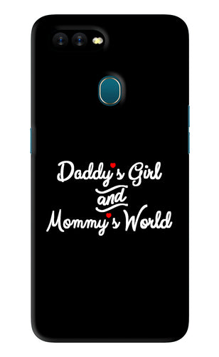 Daddy's Girl and Mommy's World Oppo A5S Back Skin Wrap
