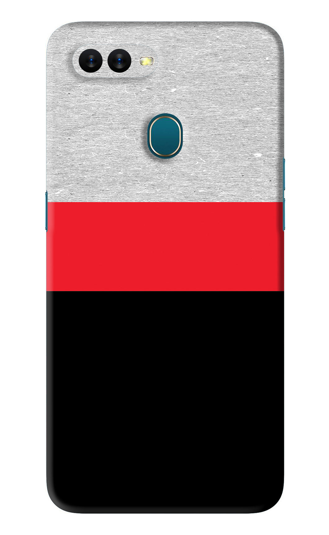 Tri Color Pattern Oppo A5S Back Skin Wrap