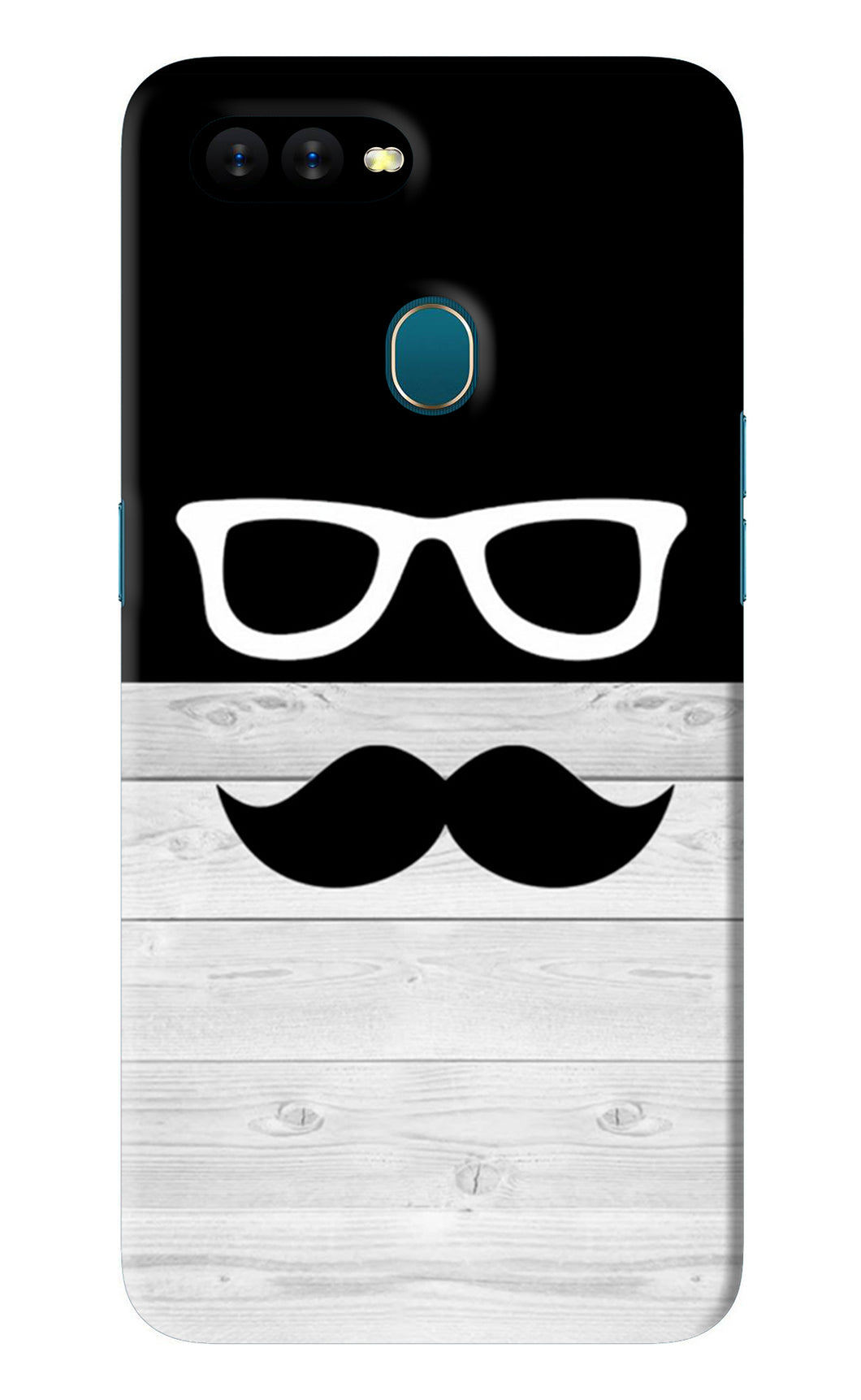 Mustache Oppo A7 Back Skin Wrap