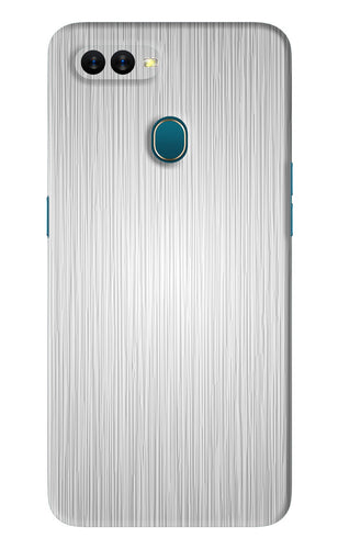 Wooden Grey Texture Oppo A7 Back Skin Wrap