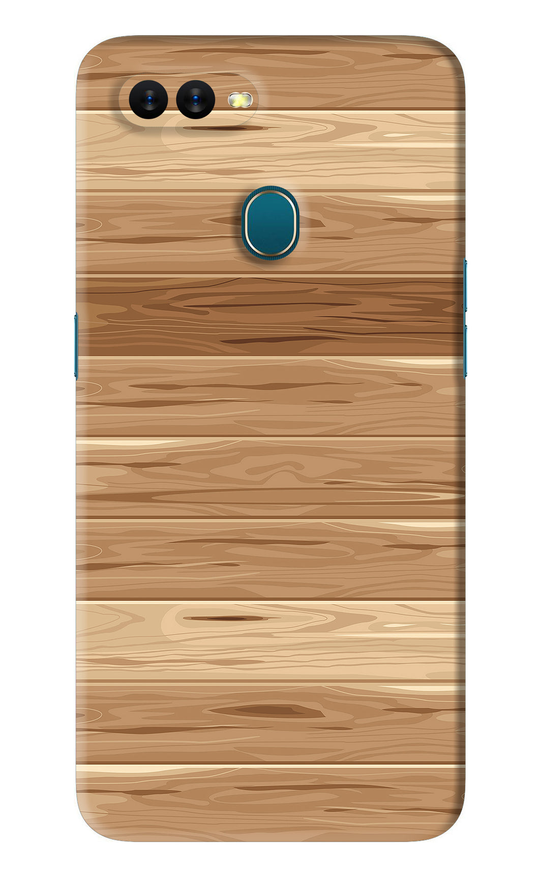 Wooden Vector Oppo A7 Back Skin Wrap